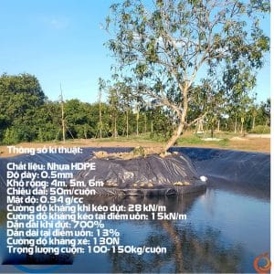 Bạt chống thấm HDPE 0.5mm