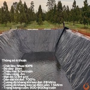 Bạt chống thấm HDPE 2mm