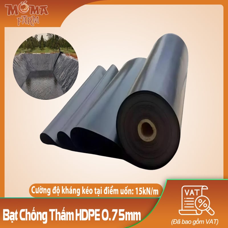 Bạt chống thấm HDPE 0.75mm