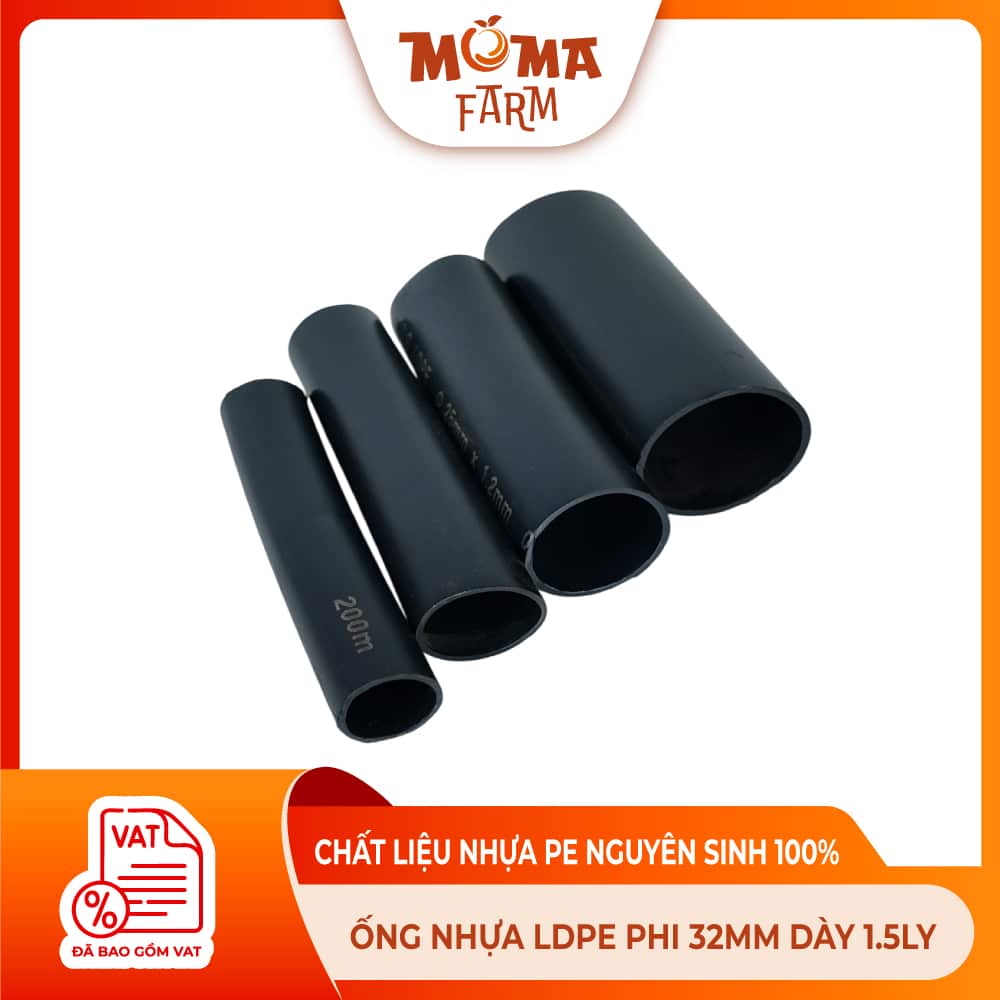 ỐNG NHỰA LDPE PHI 32MM DÀY 1.5LY
